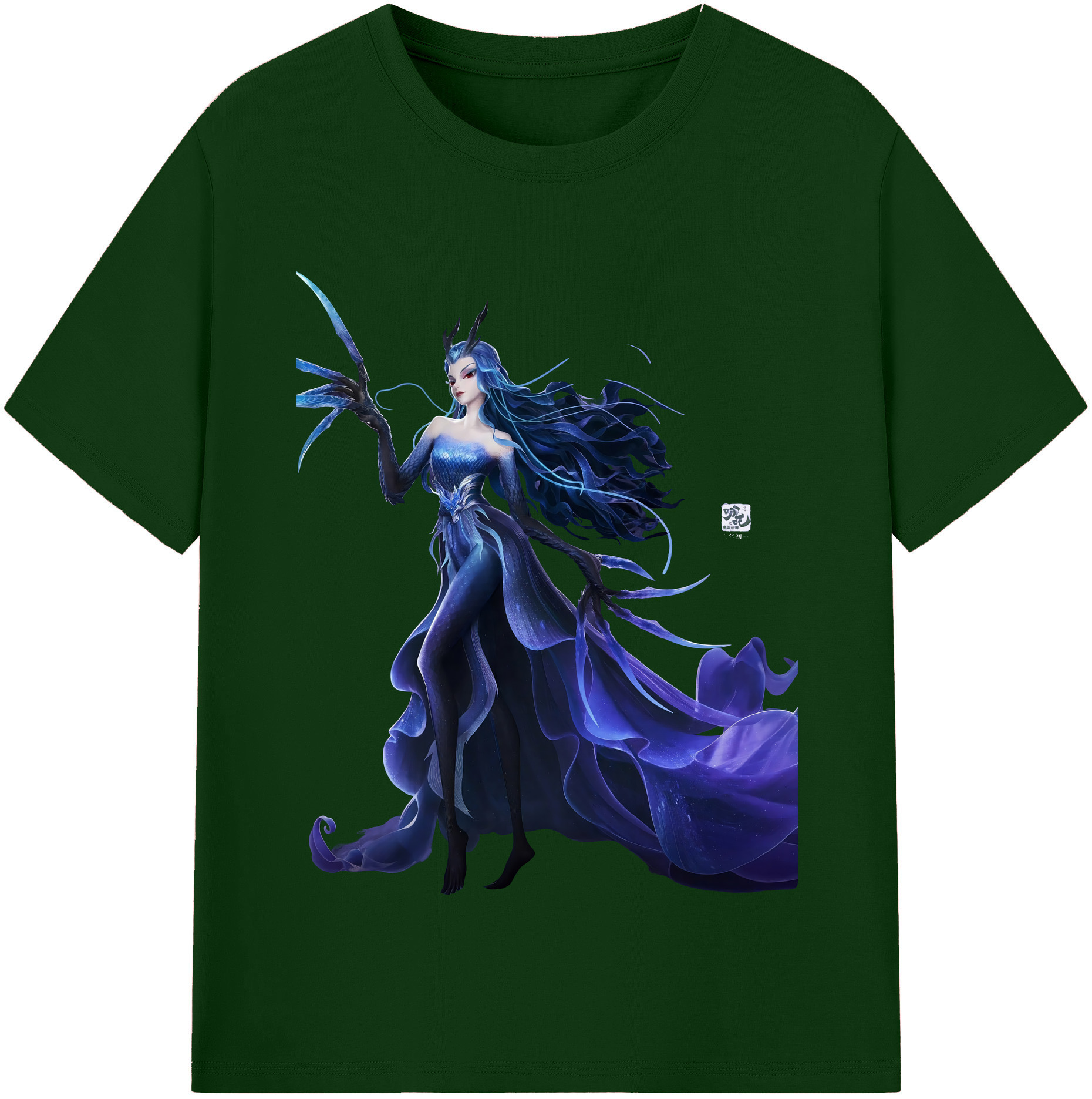 （画像用） Ne Zha 2 ナタ 魔童の大暴れ 綿100％半袖Tシャツ（フロントプリント）